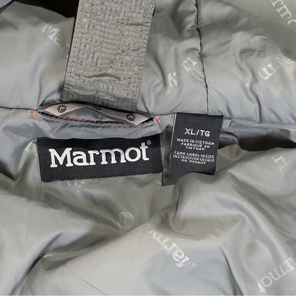 Marmot insulated hiking jacket hooded XL zipper repair - Picture 9 of 16